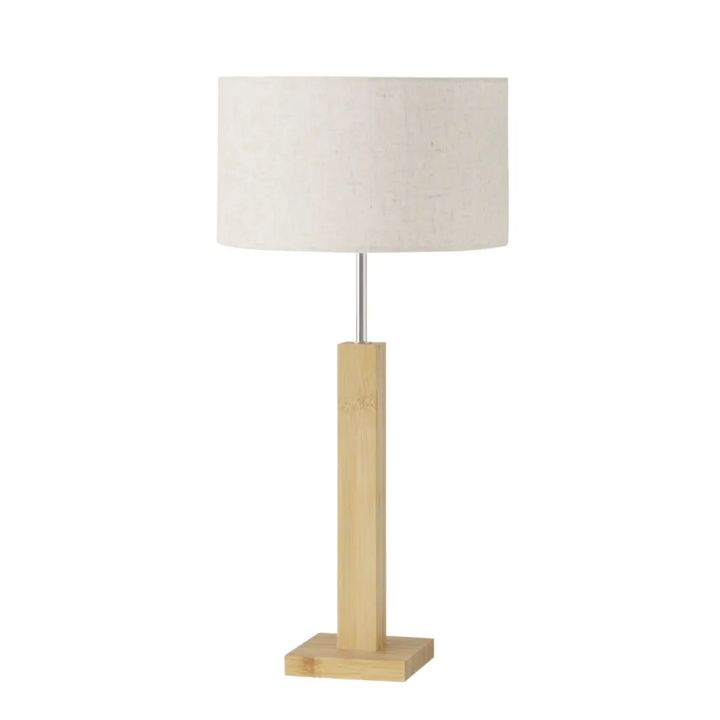 Lampe de chevet en bambou BENITO, luminaire décoratif hauteur 57 cm