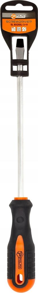 Flachschraubendreher SL8X200 Cr-V Polax Produktbild 