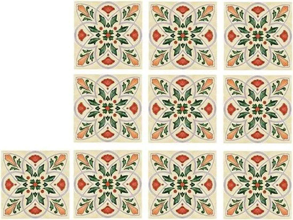 Rénover carrelage sans travaux : Autocollants 20x20 cm lot de 10