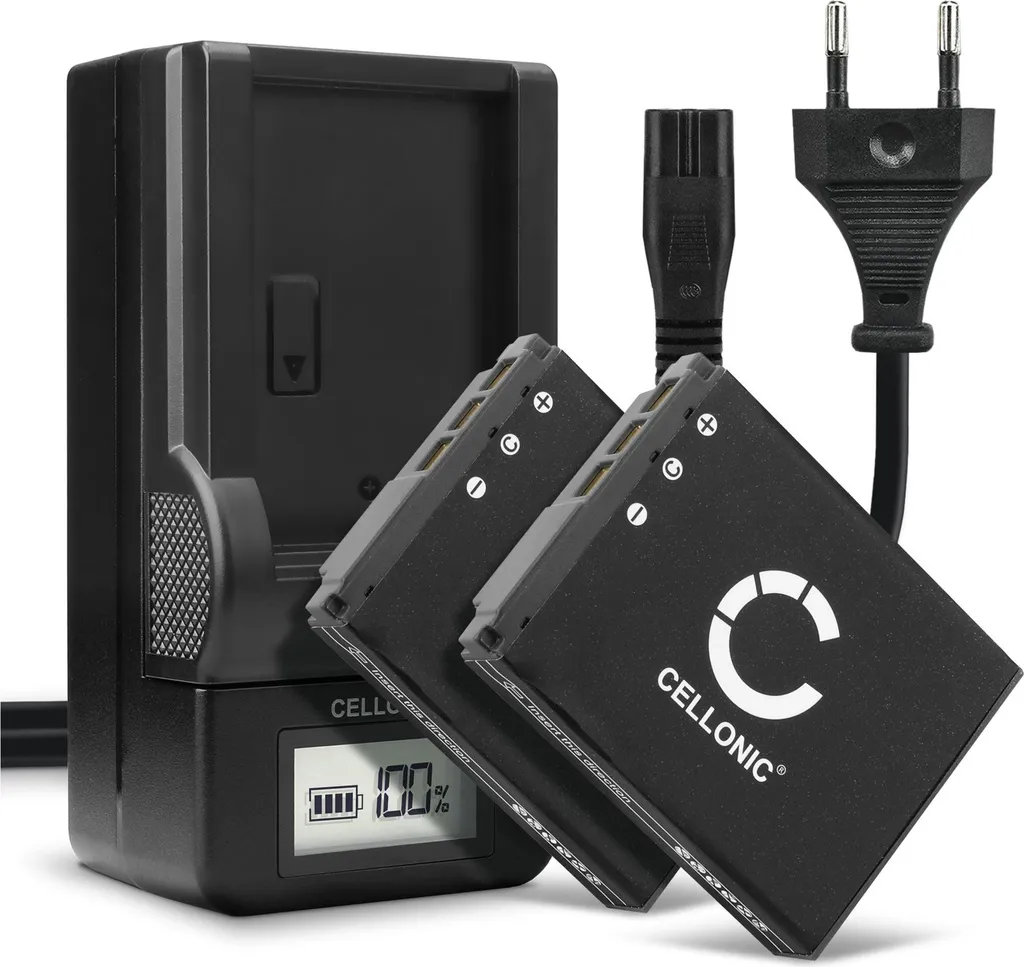 2x Batterie 1000mAh + Caricatore per Sony NP-FR1 DSC-P200 P150 P100