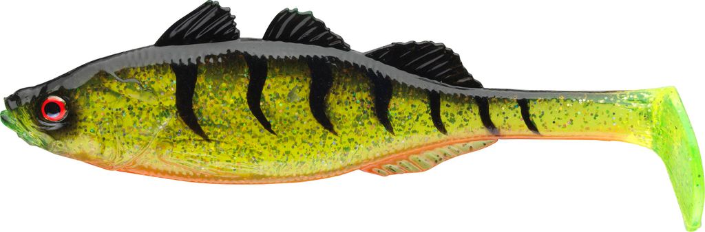 DAIWA Prorex Live Perch, Gummifisch, 7,5cm, ghost firetiger, 15510-005