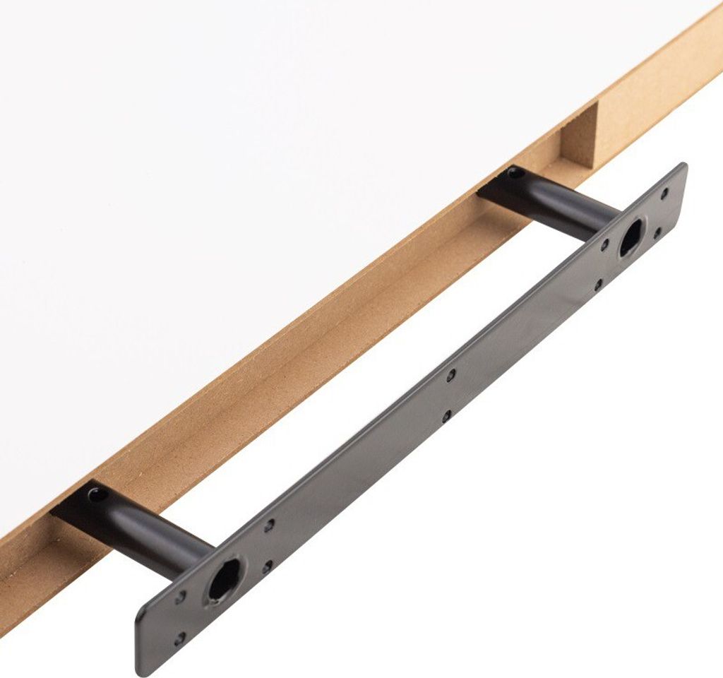 Wandregal Mit Grauen Regalwinkeln - Regalboden Wählbar 60, 80 Oder 100 Cm, Buche, Belastbar Bis 30 Kg