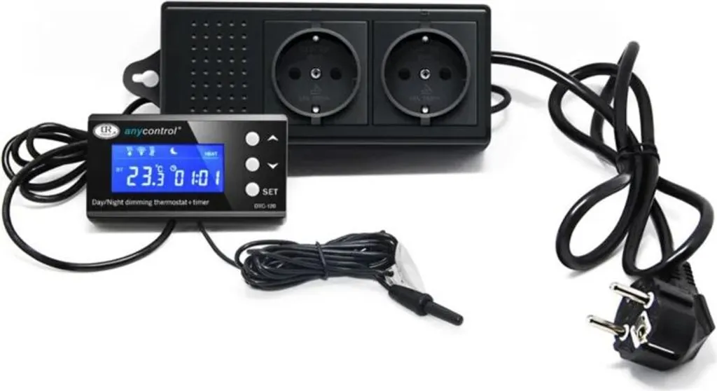 Ringder DTC-120 Thermostat à Gradation avec Minuterie pour Terrarium