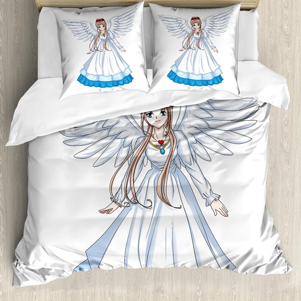 Set Letto Anime Ali d'Angelo ABAKUHAUS 155x220 - Urban Bedding Style