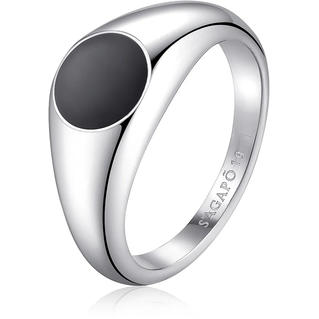 Bague homme acier Ripple SRP36 anti-rayure et indéformable taille 61 mm