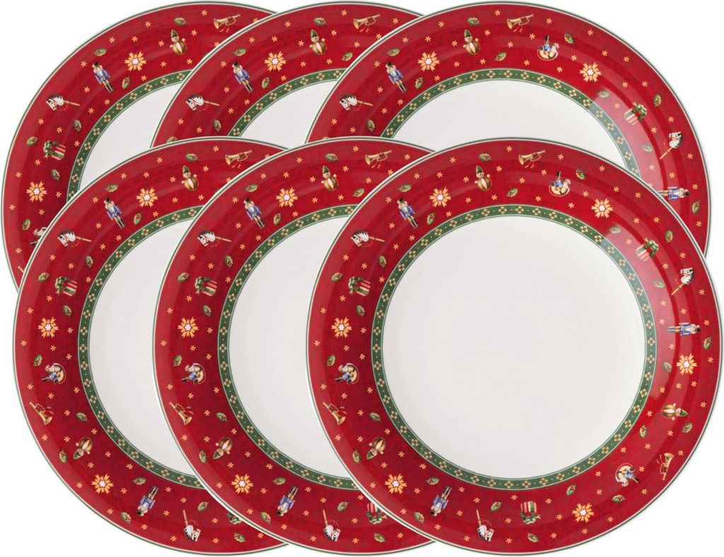 Villeroy & Boch Toy's Delight Specials Speiseteller rot 27cm Set6