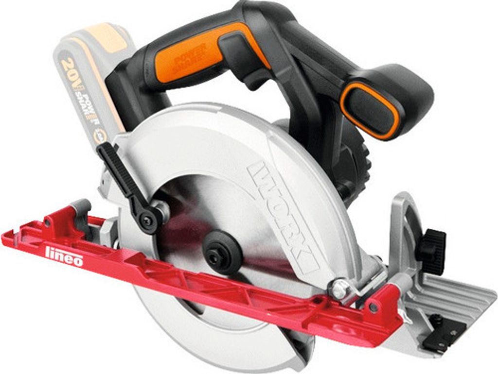 WORX WX530.9, Kov, Plast, Drevo, Hliník, Čierna, Oranžová, Obrázok produktu 
