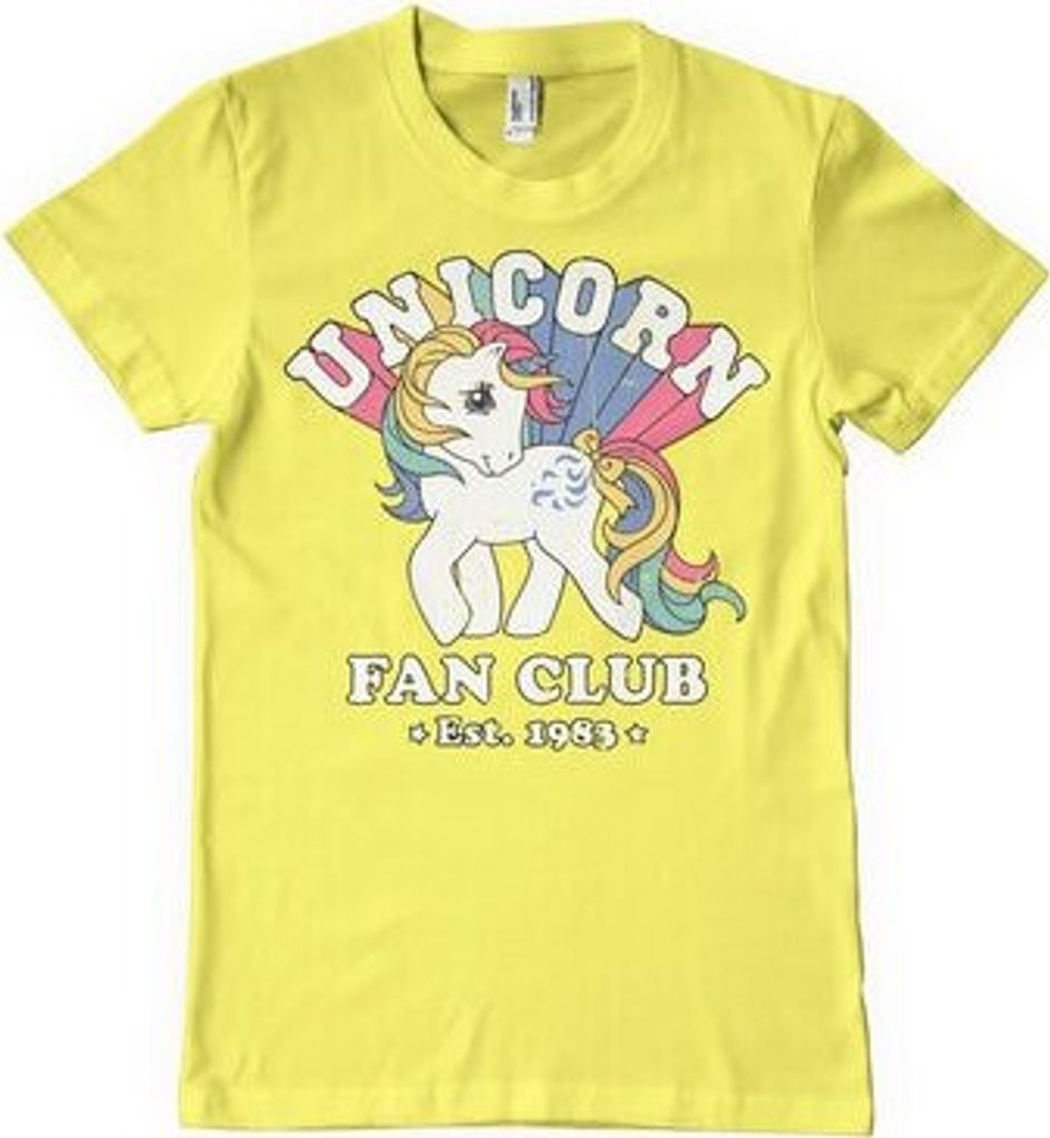 Unicorn Fan Club T-Shirt - XX-Large - Yellow