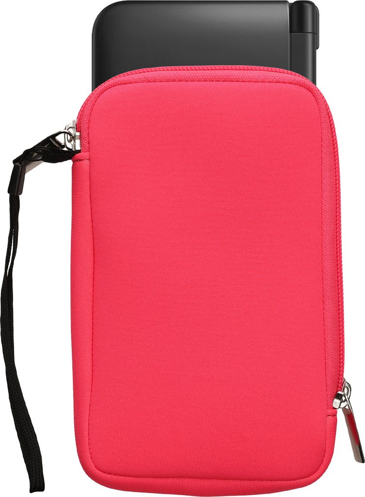 kwmobile Tasche kompatibel mit Nintendo 3DS XL - Handheld Spielekonsole Neopren Hülle in Neon Pink