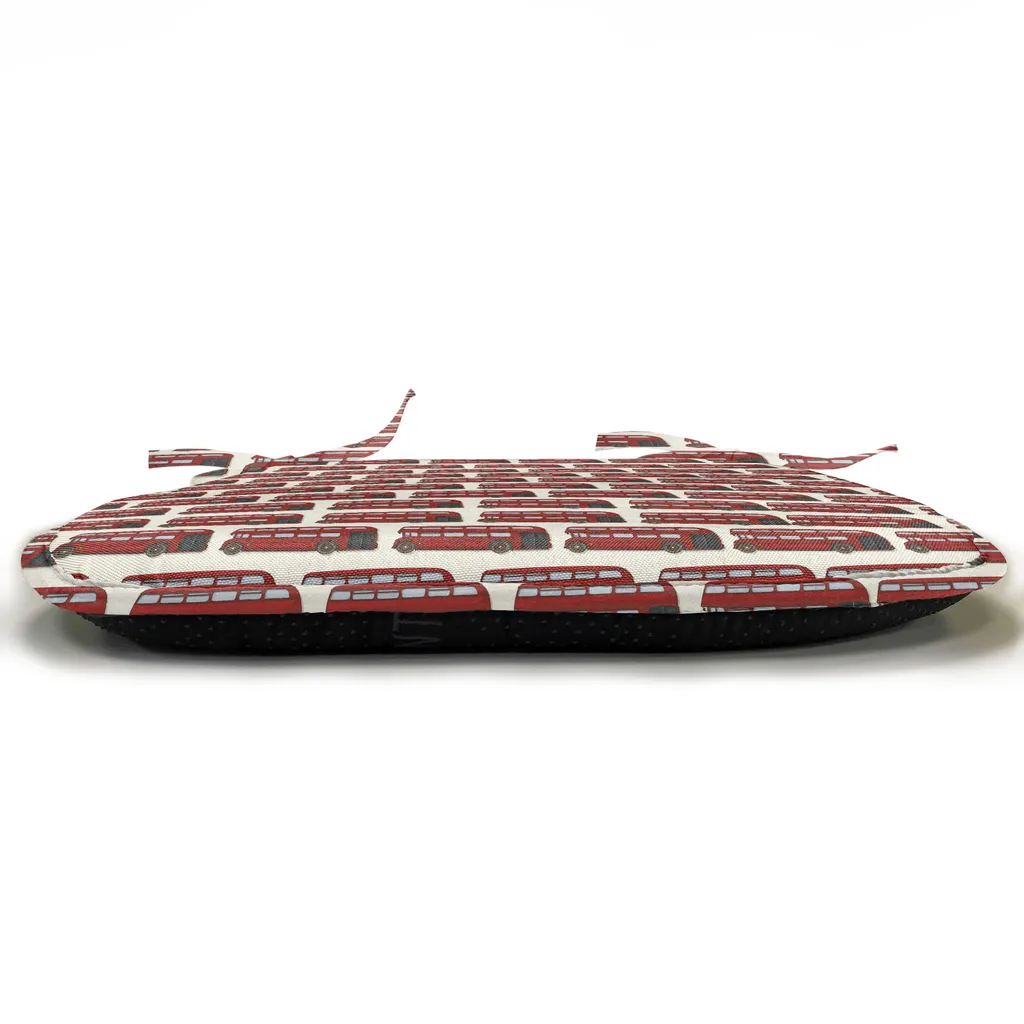 Coussins de Chaise Décoratifs Imperméables avec Sangles Set de 4 Gris