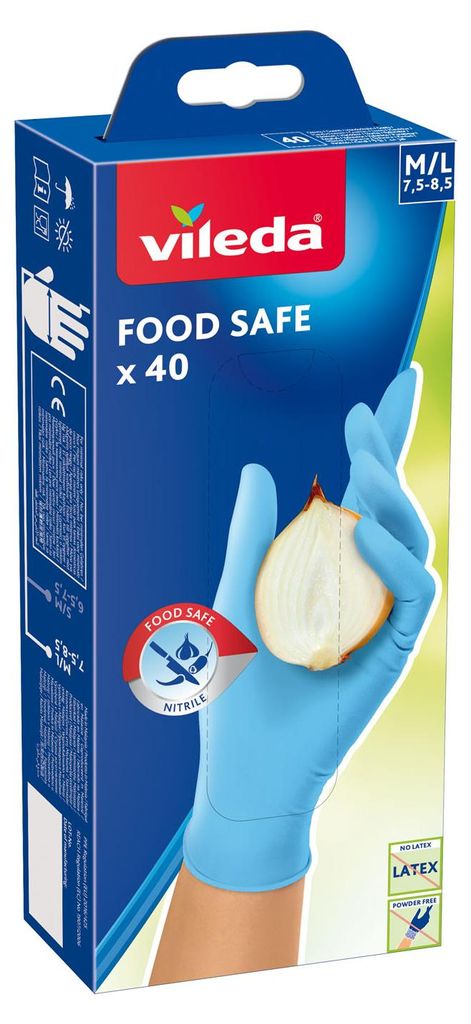Vileda Handschuhe Food Safe 40 Stück Produktbild 