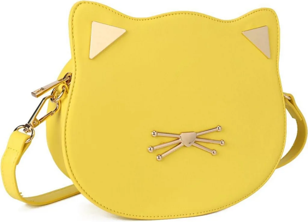 Borsa a tracolla Gatto Giallo per Ragazze 12+ anni | Regalo di Natale