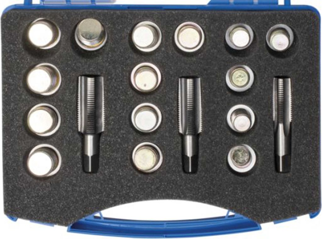 SW-Stahl 03020L Ölablassschrauben-Reparatursortiment, 18-teilig