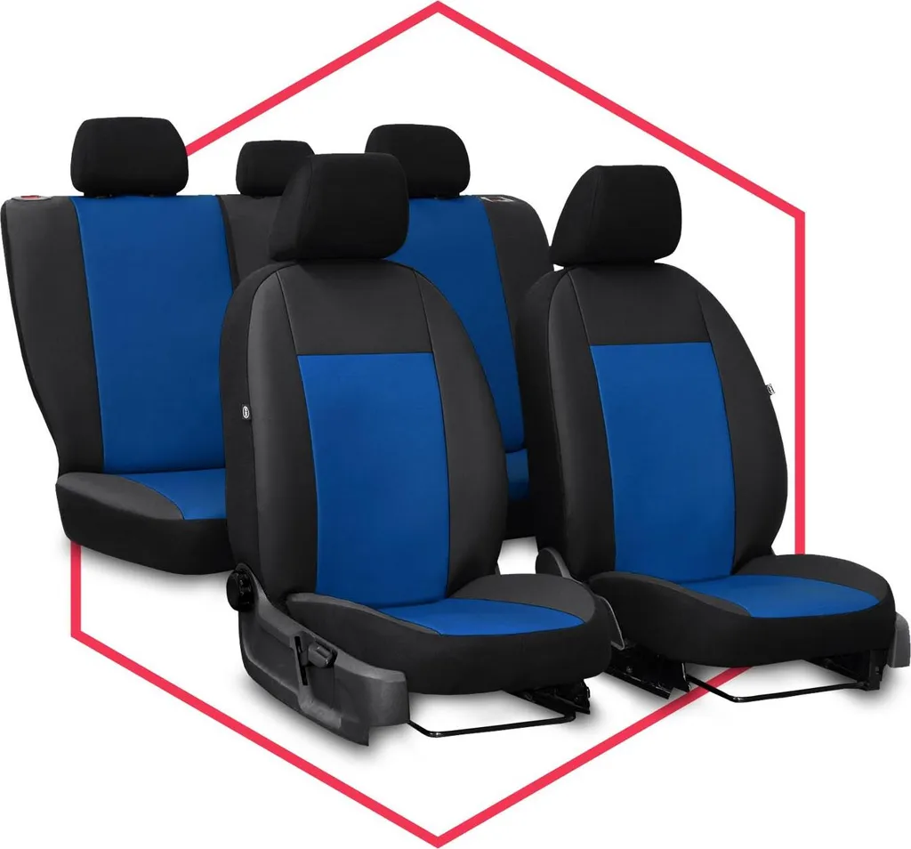 WXEXUDIN Coprisedili Auto,per Honda Jazz/Fit/Life 4.Generation (GR) 2021 2022 2023 2024 2025 Set Copri-Sedile Fodere per Anteriori,Copri Sedile Auto Protezioni Sedili Accessori Interno(2 Pezzi),Blue