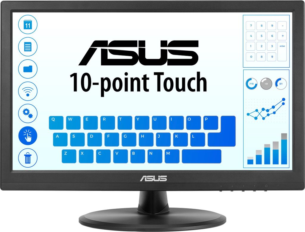 ASUS VT168HR - Monitor LED - 39,6 cm (15,6") - dotykový - Obrázek produktu 