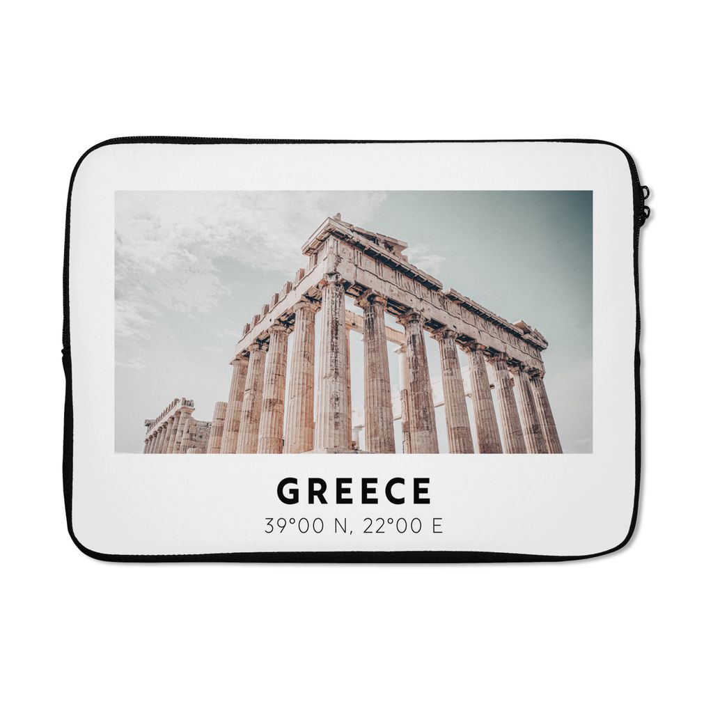 MuchoWow Laptop Hülle 13 Zoll Parthenon - Griechenland - Athen Laptoptasche - Laptophülle - Sleeve - Rundumschutz