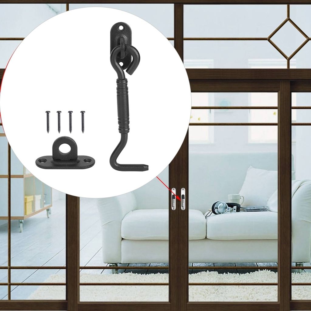 Edelstahl Scheunentür Schloss Schiebetür Fenster Riegel Schloss Haken Hardware Beschläge