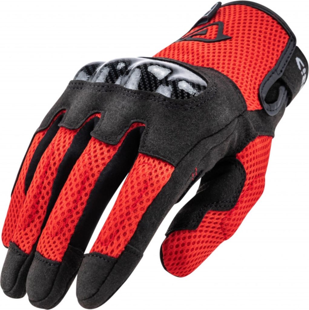 ACERBIS CE RAMSEY MY VENTED Motorradhandschuhe Genehmigt Rot größe XXL