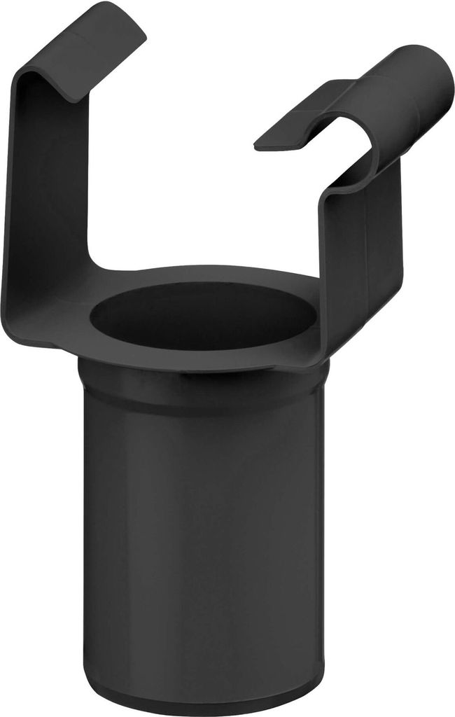 INEFA Ablaufstutzen kastenförmig PVC-U NW68/DN50 Anthrazit Einhangstutzen, Dachrinnenzubehör, einfache Montage, Germany