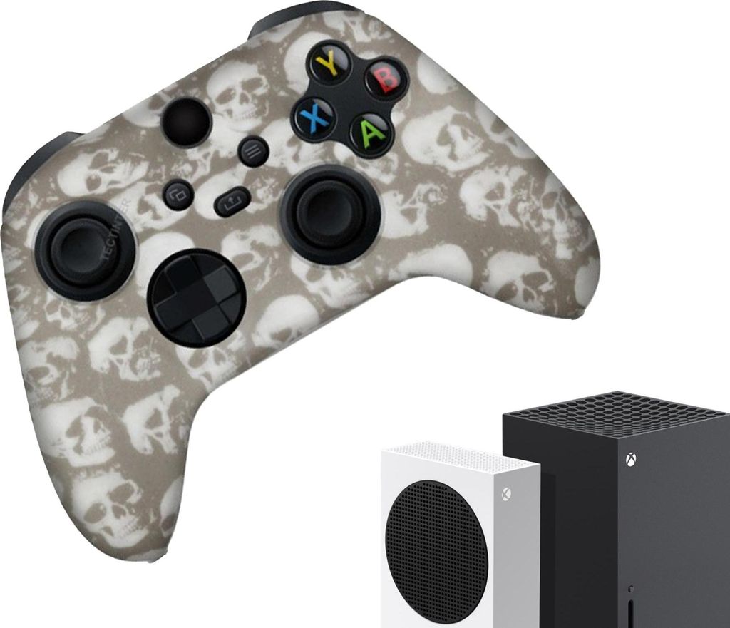 Hüllen und Skins für Xbox Series X und S – Performance-Gaming-Hüllen – Soft Grip-Abdeckungen – Anti-Rutsch-Controller-Zubehör – Skelett