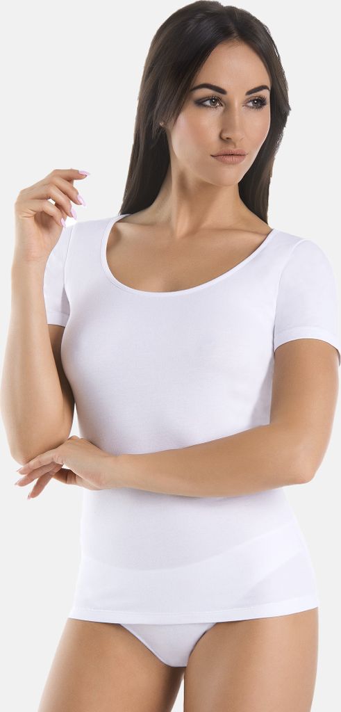 Teyli Baumwoll-T-Shirt mit Rundhalsausschnitt Solky Female 2502 weiß XXL
