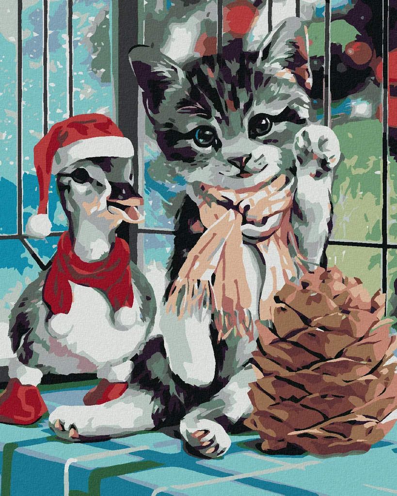 Zuty Diamond Painting 40x50 cm Anatra e Gattino - Arte Relax