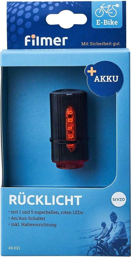 Filmer Premium 49021 LED Rücklicht Akku Produktbild 6
