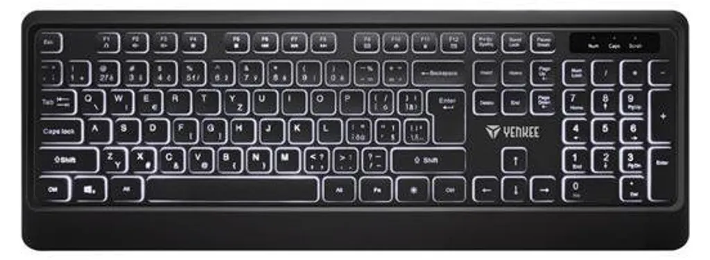 Clavier USB Discret Touches Plates et Silencieuses avec Rétroéclairage
