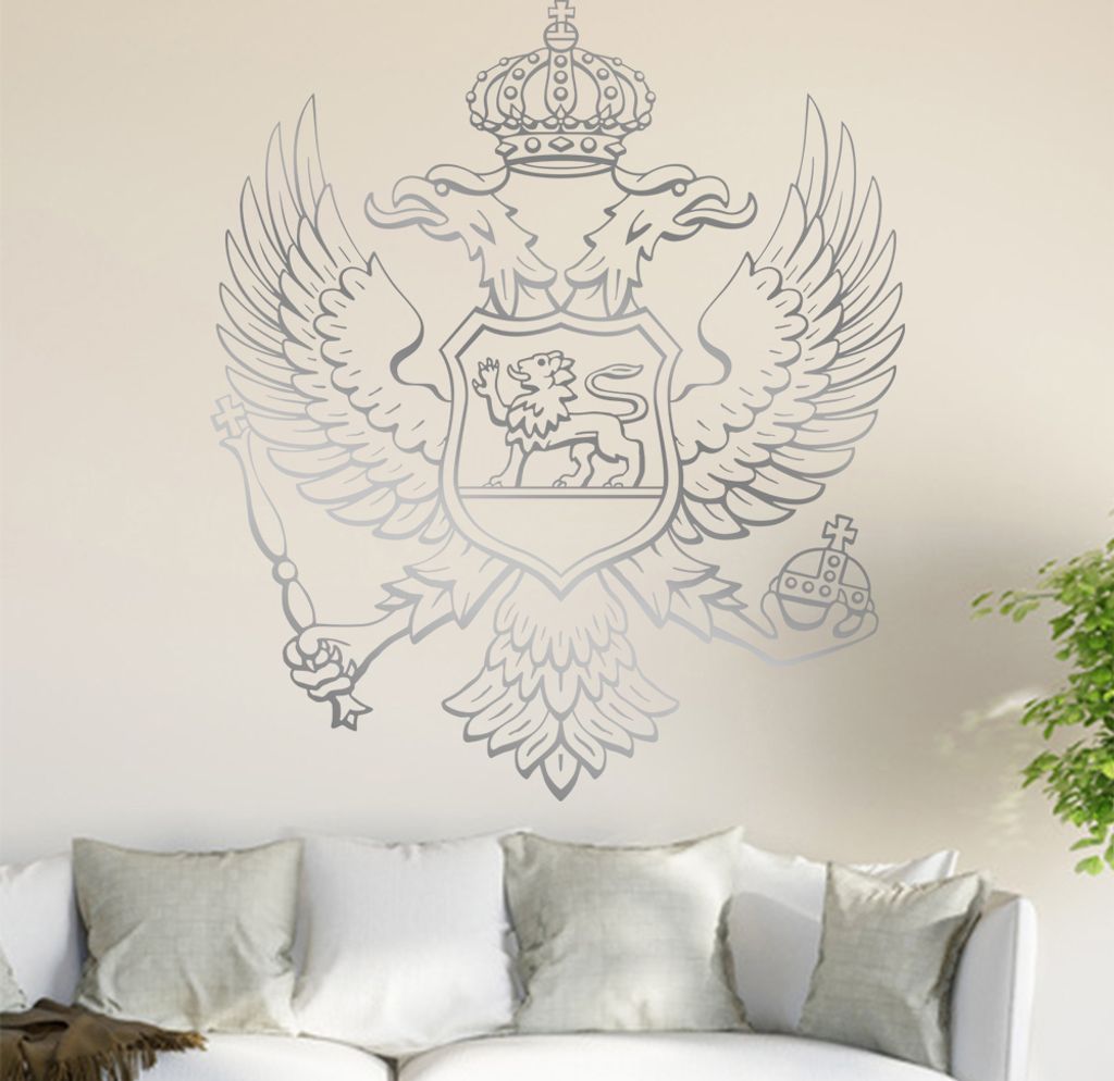 Flagge/Wappen Montes Wandtattoo in 6 Größen - Wandaufkleber Wall Sticker - Dekoration, Küche, Wohnzimmer, Schlafzimmer, Badezimmer