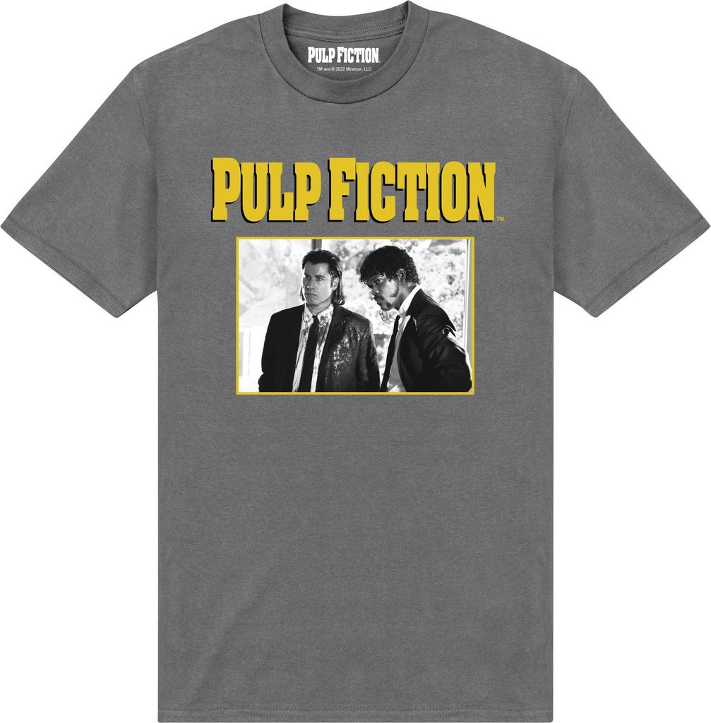Pulp Fiction - T-Shirt für Herren/Damen Uni PN221 (L) (Holzkohle)