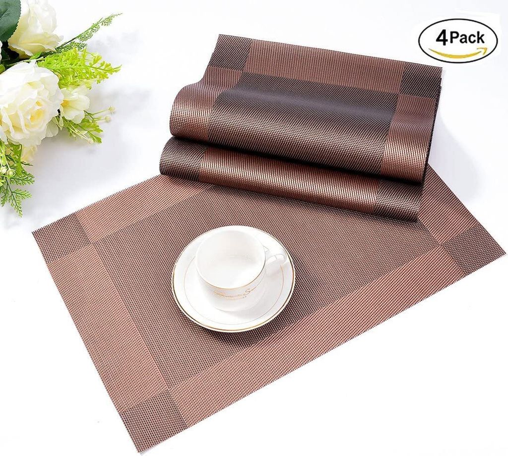 Tischset, Platzset 4er set Rutschfest Abwaschbar PVC Produktbild 