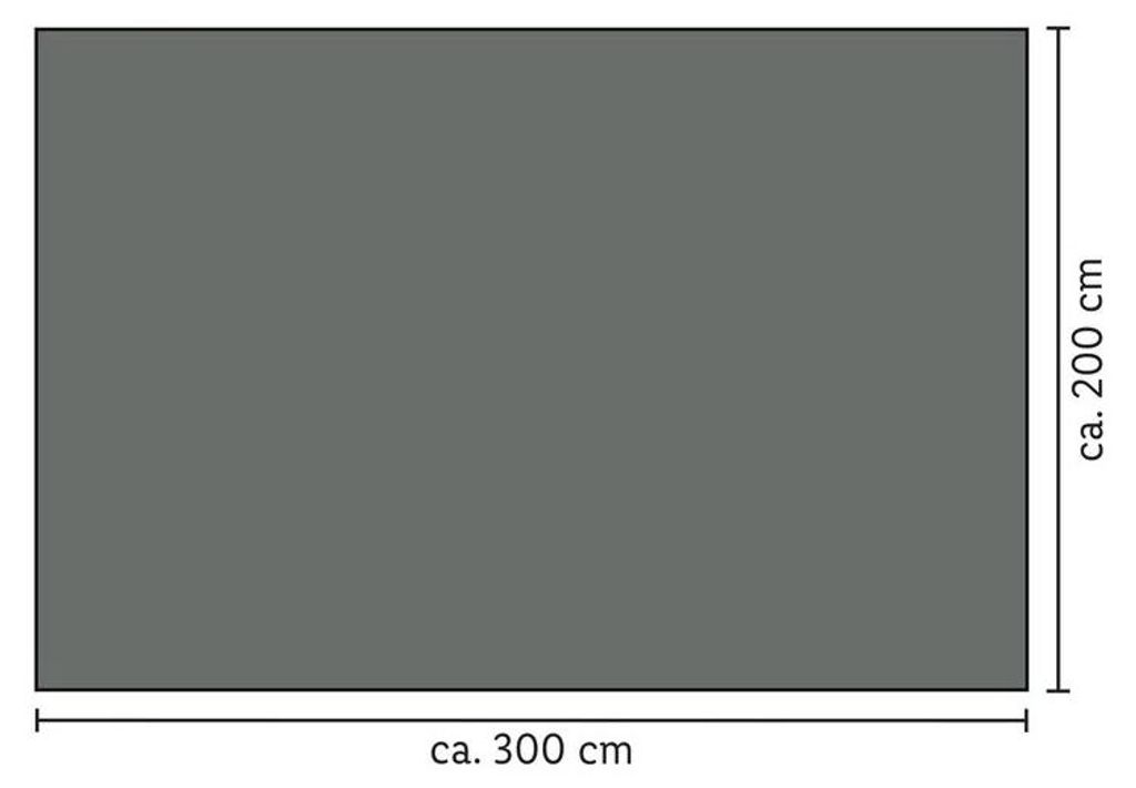 Sonnensegel Rechteck anthrazit 200x 300 cm Produktbild 