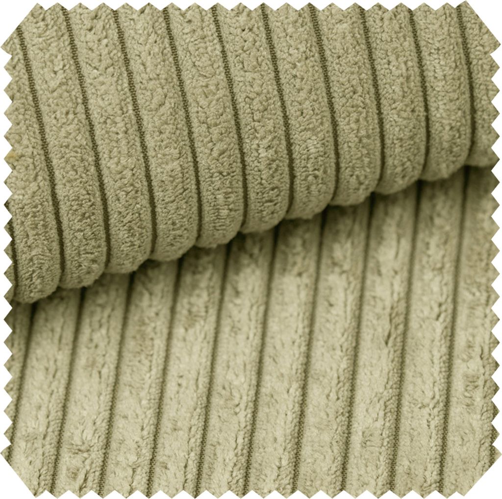 novely PORTO - Polsterstoff in Breitcord-Optik - Ultraweicher Möbelstoff - Pflegeleichte Meterware 1 lfm - Farbe: 44 Mintgrün