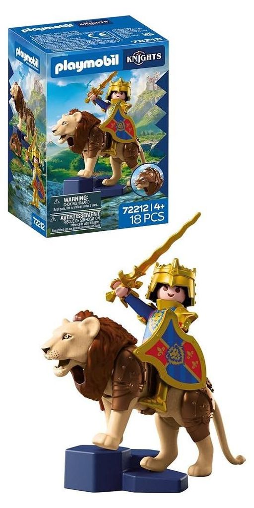 PLAYMOBIL Knights Leone con Cavaliere Dorato Set da Immagine del prodotto 
