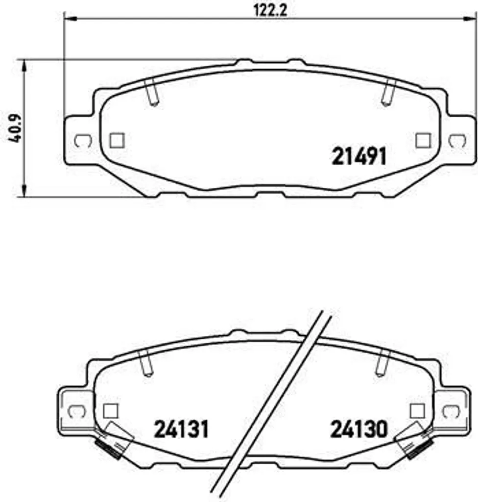 Plaquettes de frein Brembo P 83 038 pour Supra A8 performance
