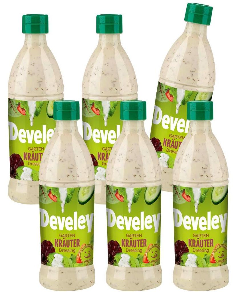 Develey Gartenkräuter Dressing - 6x 500ml Produktbild 