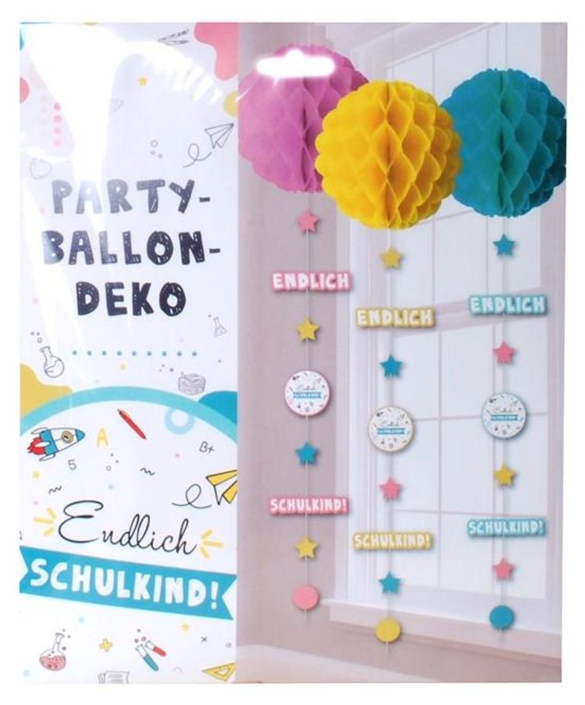 3 Hänge-Deko Schulanfang Einschulung Deko 1. Schultag Produktbild 