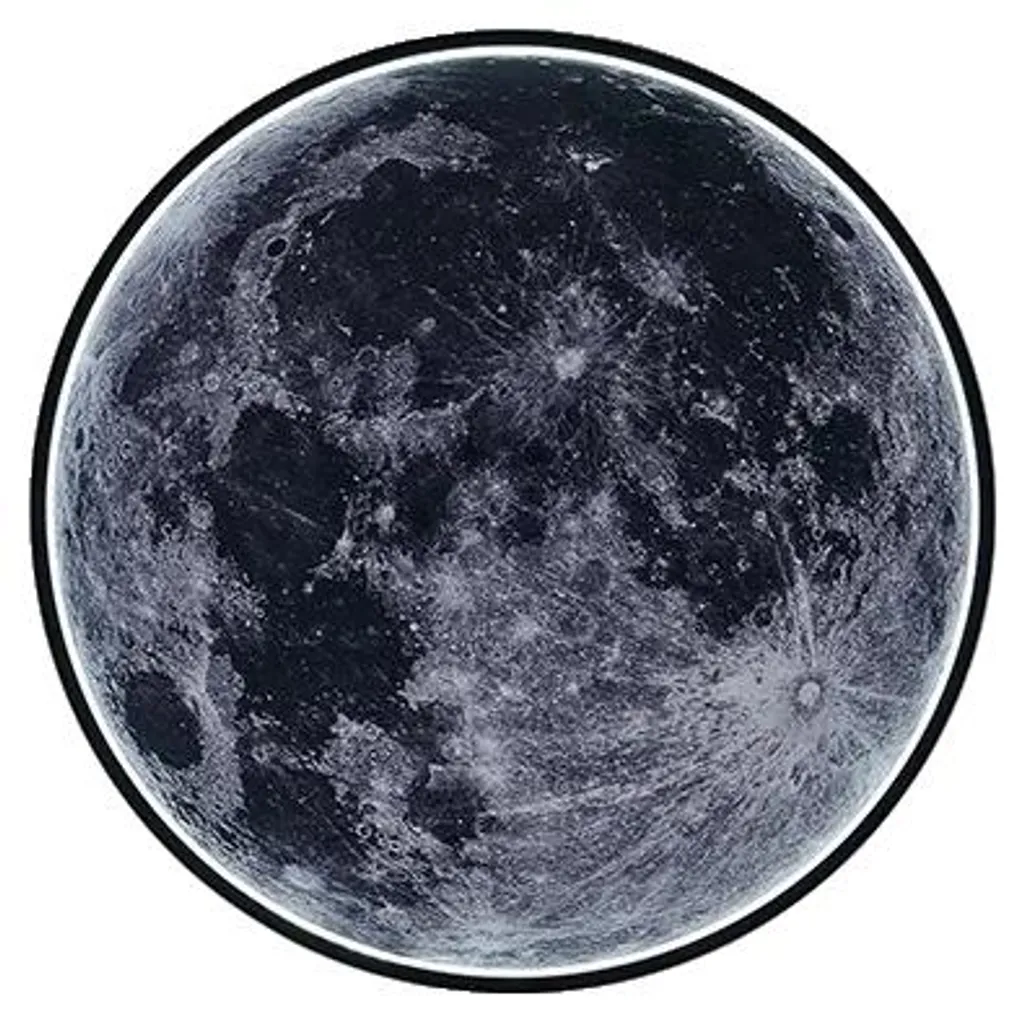 Applique lune 40cm à intensité variable et télécommande pour chambre