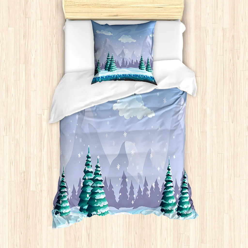 Set Copripiumino ABAKUHAUS Montagna 135x200 Antiacaro | Qualità