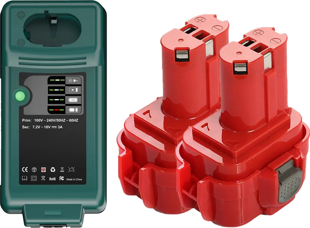 Batterie Ni-MH 14,4V de Haute Capacité 3500mAh avec Chargeur Intelligent