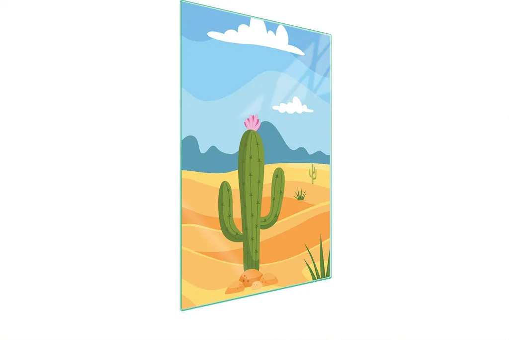 Piastra in Vetro per Cucina 35x52 Cactus - Design e Igiene Top