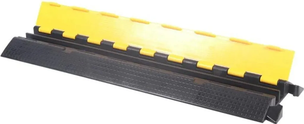 Passage de câble au sol en TPU Exafix avec double canal de protection