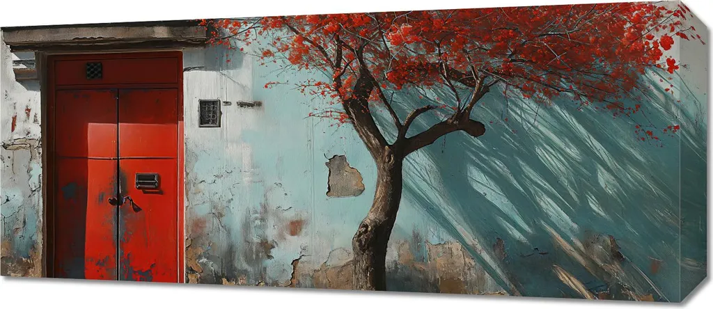 Quadro Decorativo 70x30 Veduta Antica - Telaio Legno Alta Qualità