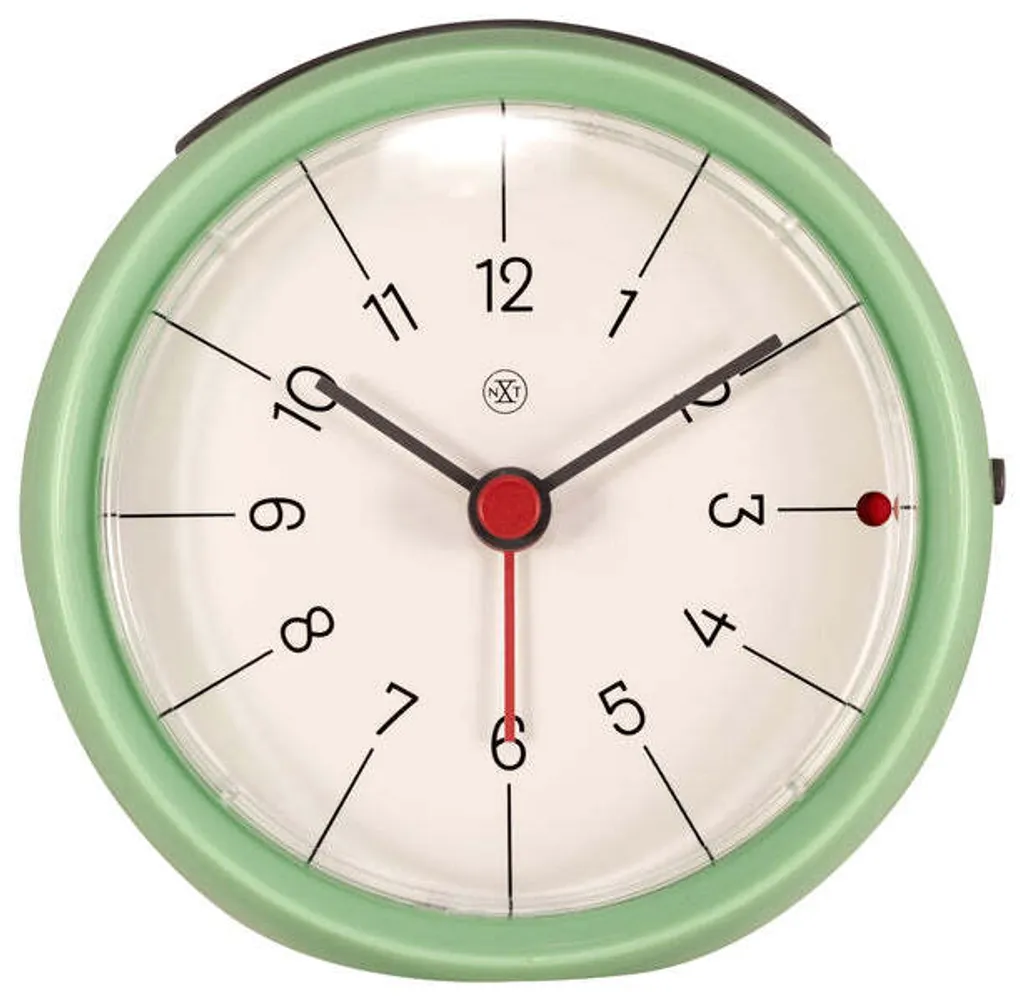 NeXtime NXt Otto NX-7344GN : Réveil Vert Compact Silencieux Ø 9,5cm