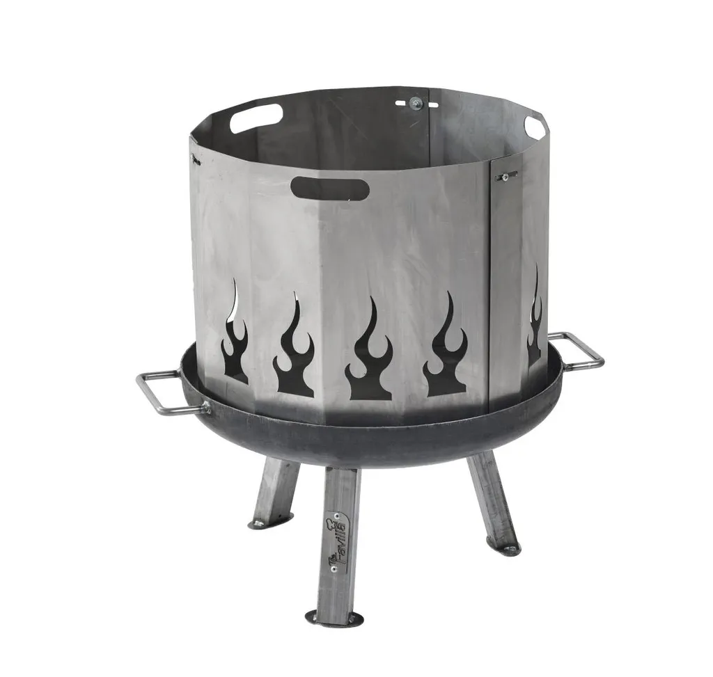 Chauffage de terrasse au bois BOMBE BASIC - Braséro acier 48 cm durable - 3