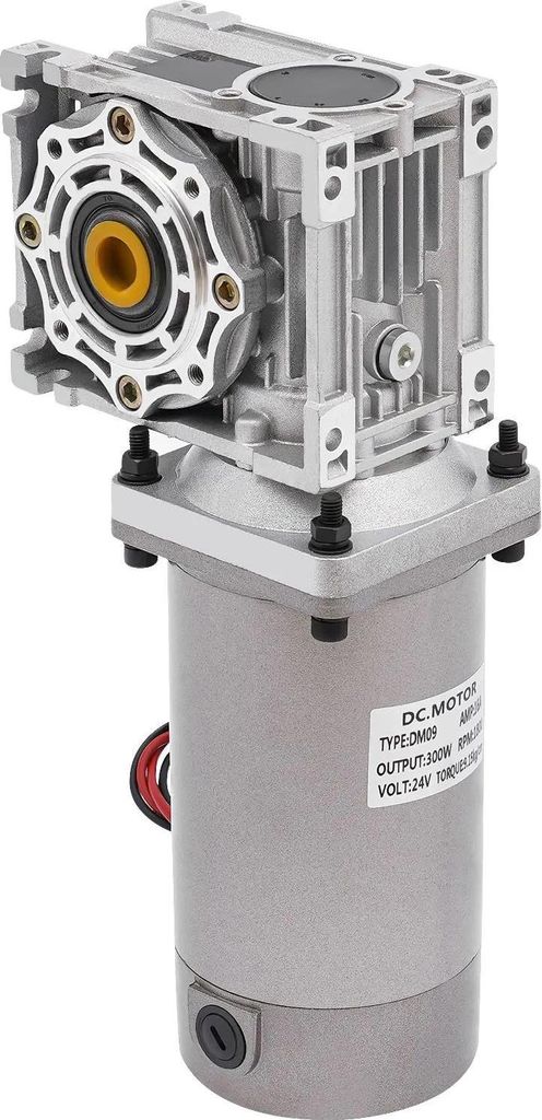 Schneckengetriebemotor - NLRV - 24 V DC - 300 W - Selbsthemmend - Drehzahl regelbar - 1800 U/min - Silber