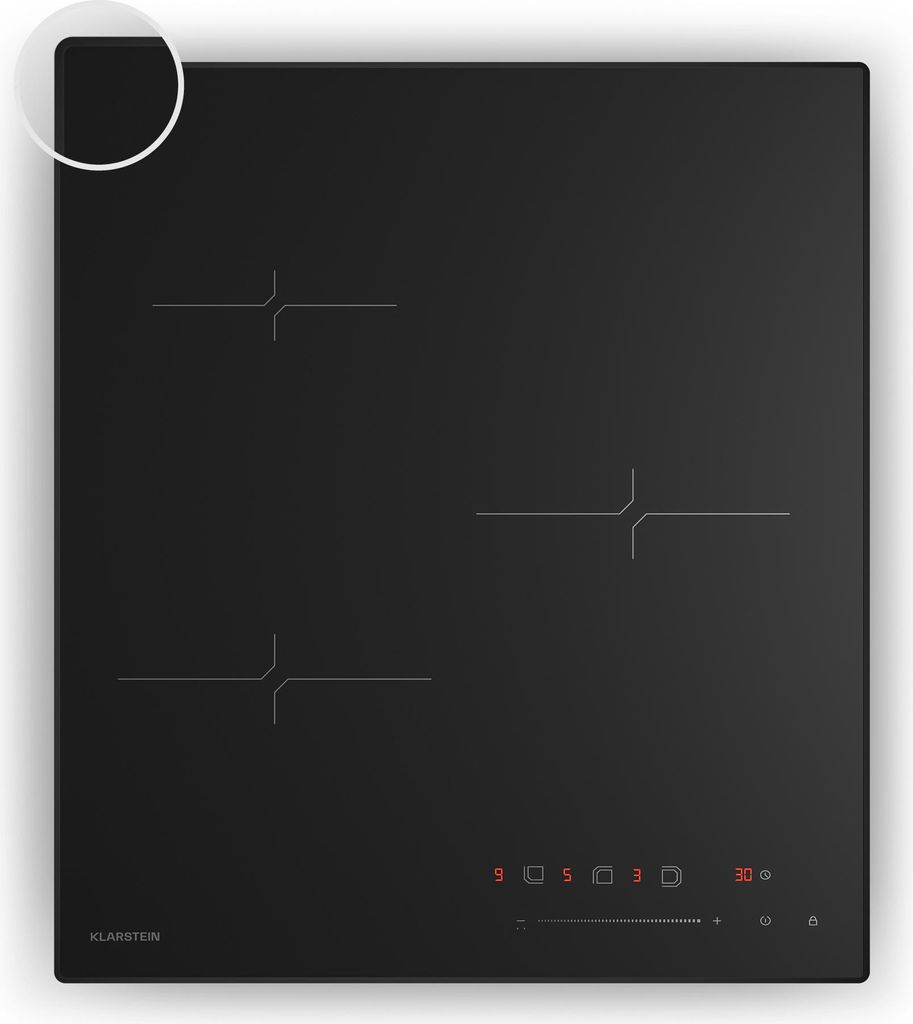 Klarstein Velaire Plaque Induction 45cm - 3 Zones, 5500W, Image du produit 
