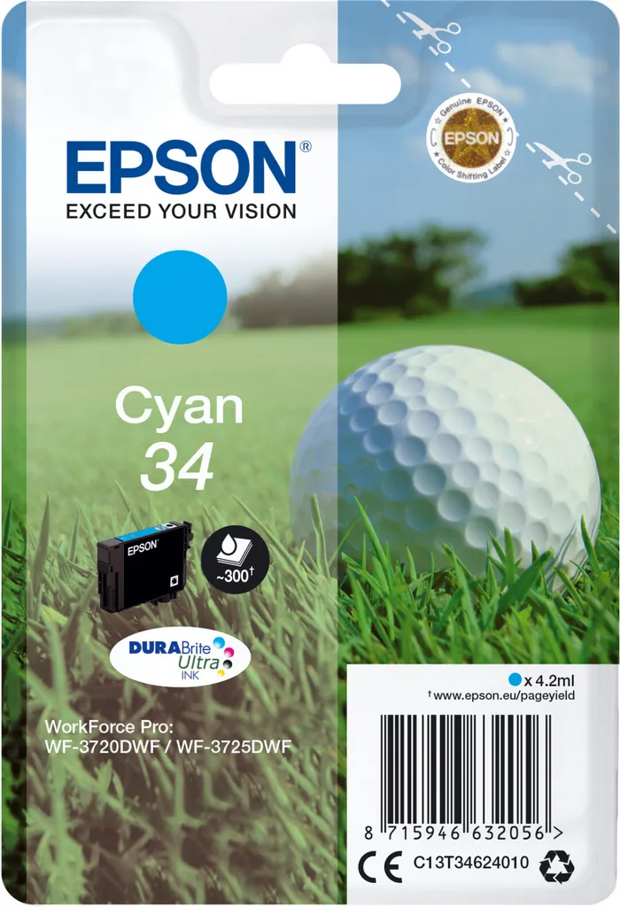 Cartuccia Originale Epson 34 Ciano - Dai Colore ai Tuoi Progetti