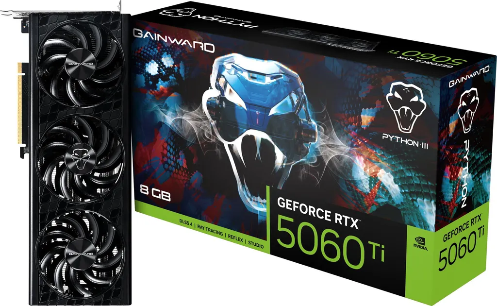 Fini les lags avec la Gainward RTX 5060Ti Python III 8GB GDDR7 GPU - 5