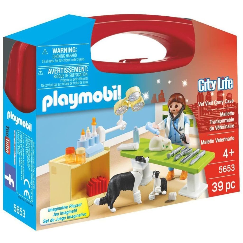 PLAYMOBIL city life 5653 valisette veterinaire et animaux Image du produit 